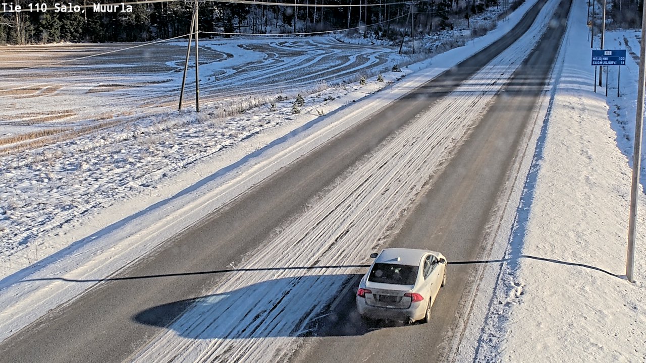 Weather Camera Image Väg 110 Salo, Muurla, Salo, Varsinais-Suomi