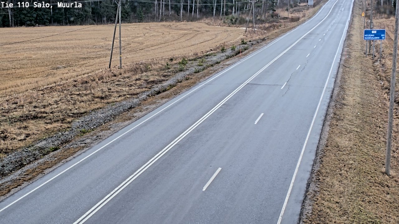 Kelikamerat Kuva Tie 110 Salo, Muurla, Salo, Varsinais-Suomi