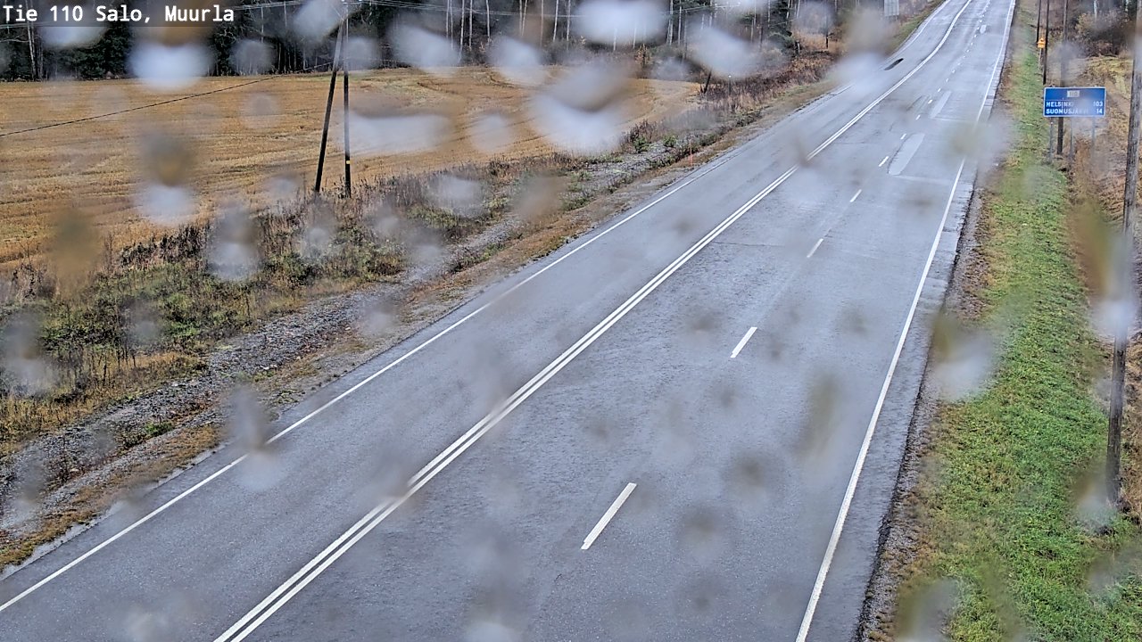 Weather Camera Image Väg 110 Salo, Muurla, Salo, Varsinais-Suomi