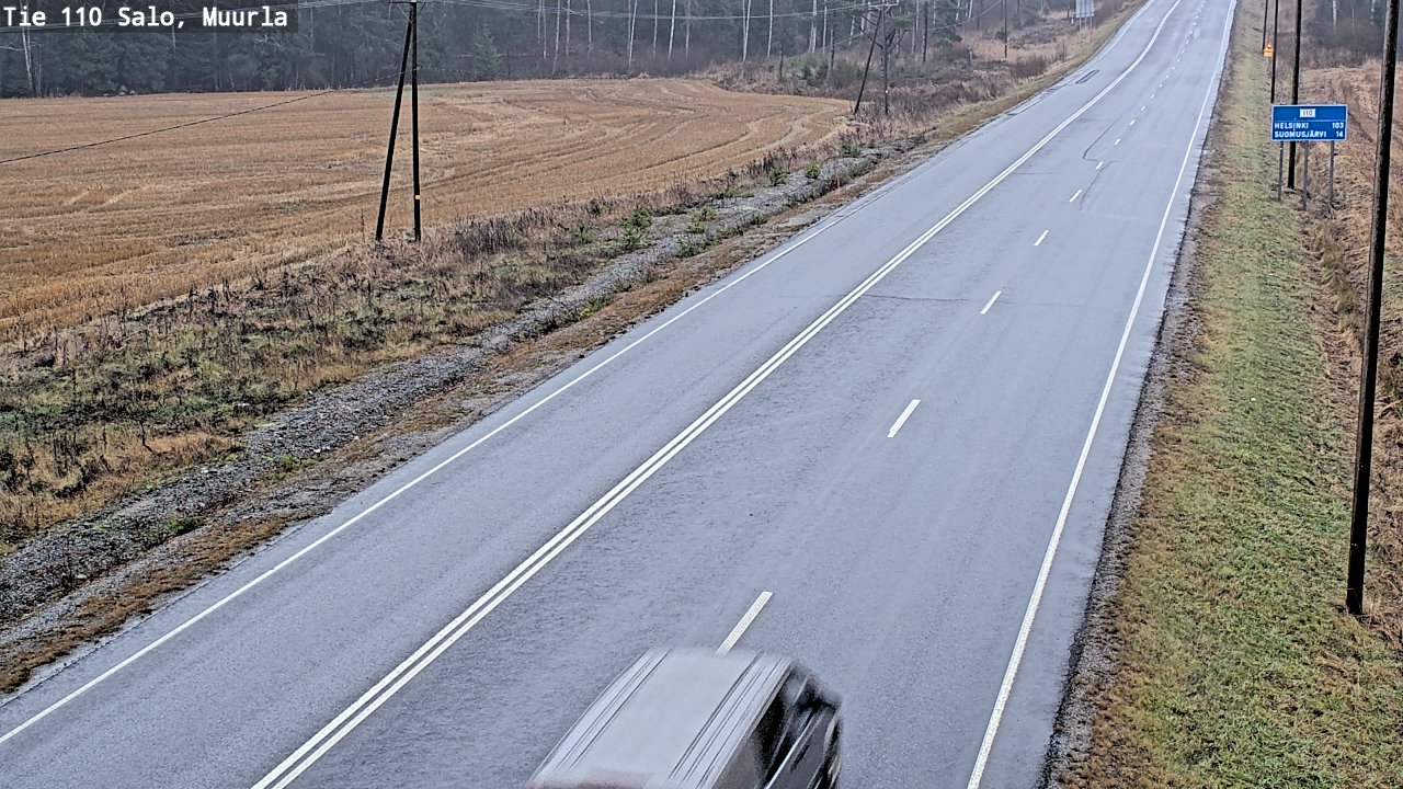 Weather Camera Image Väg 110 Salo, Muurla, Salo, Varsinais-Suomi
