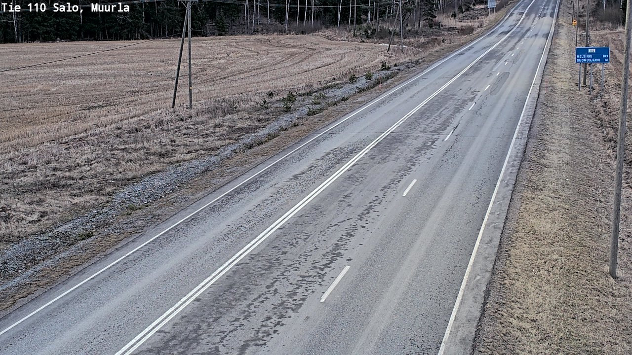 Weather Camera Image Road 110 Salo, Muurla, Salo, Varsinais-Suomi