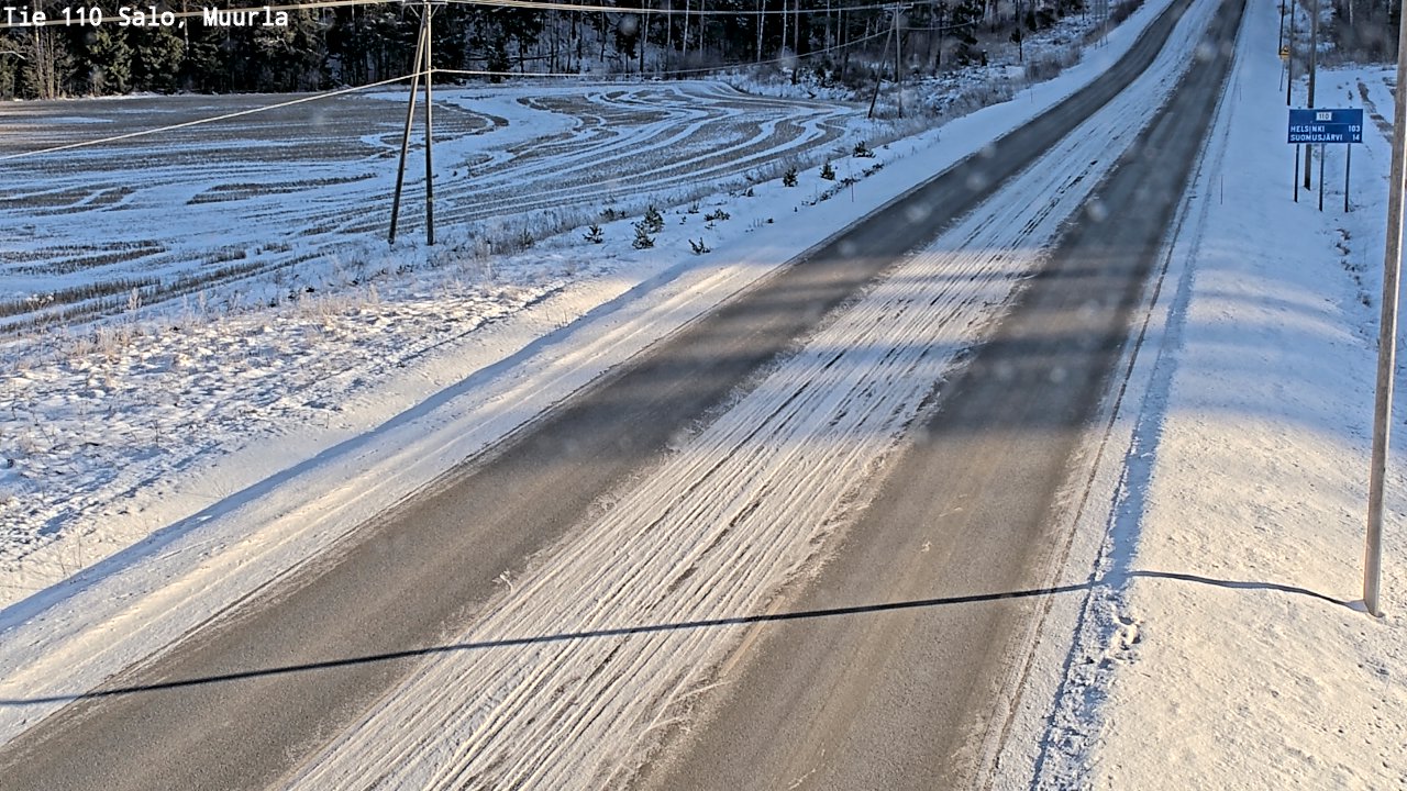 Weather Camera Image Väg 110 Salo, Muurla, Salo, Varsinais-Suomi