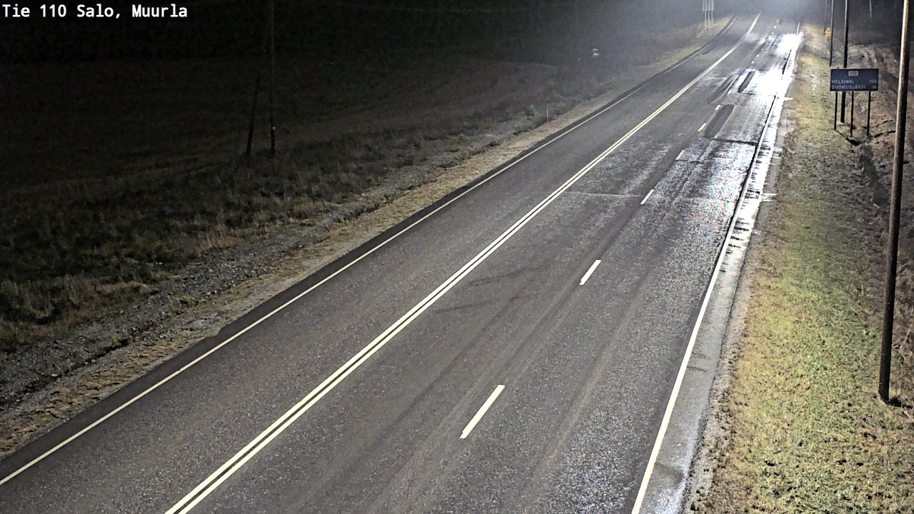 Weather Camera Image Väg 110 Salo, Muurla, Salo, Varsinais-Suomi