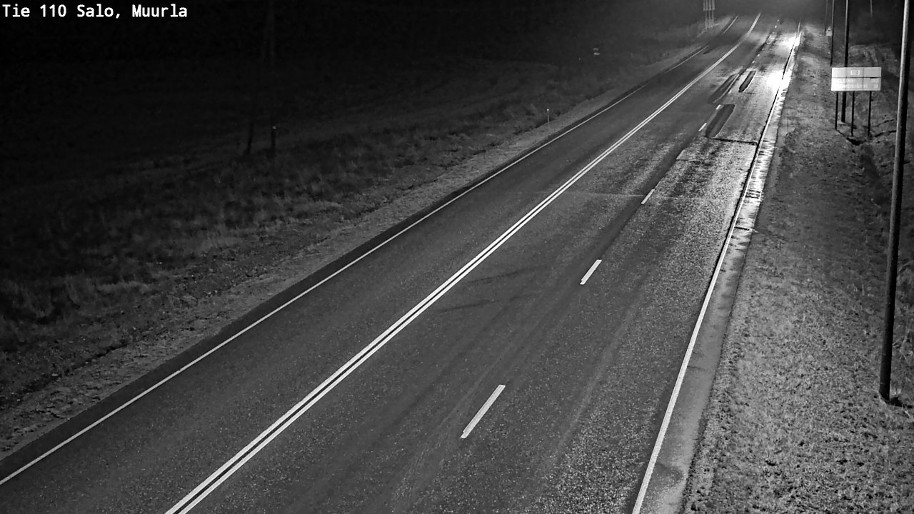 Weather Camera Image Väg 110 Salo, Muurla, Salo, Varsinais-Suomi