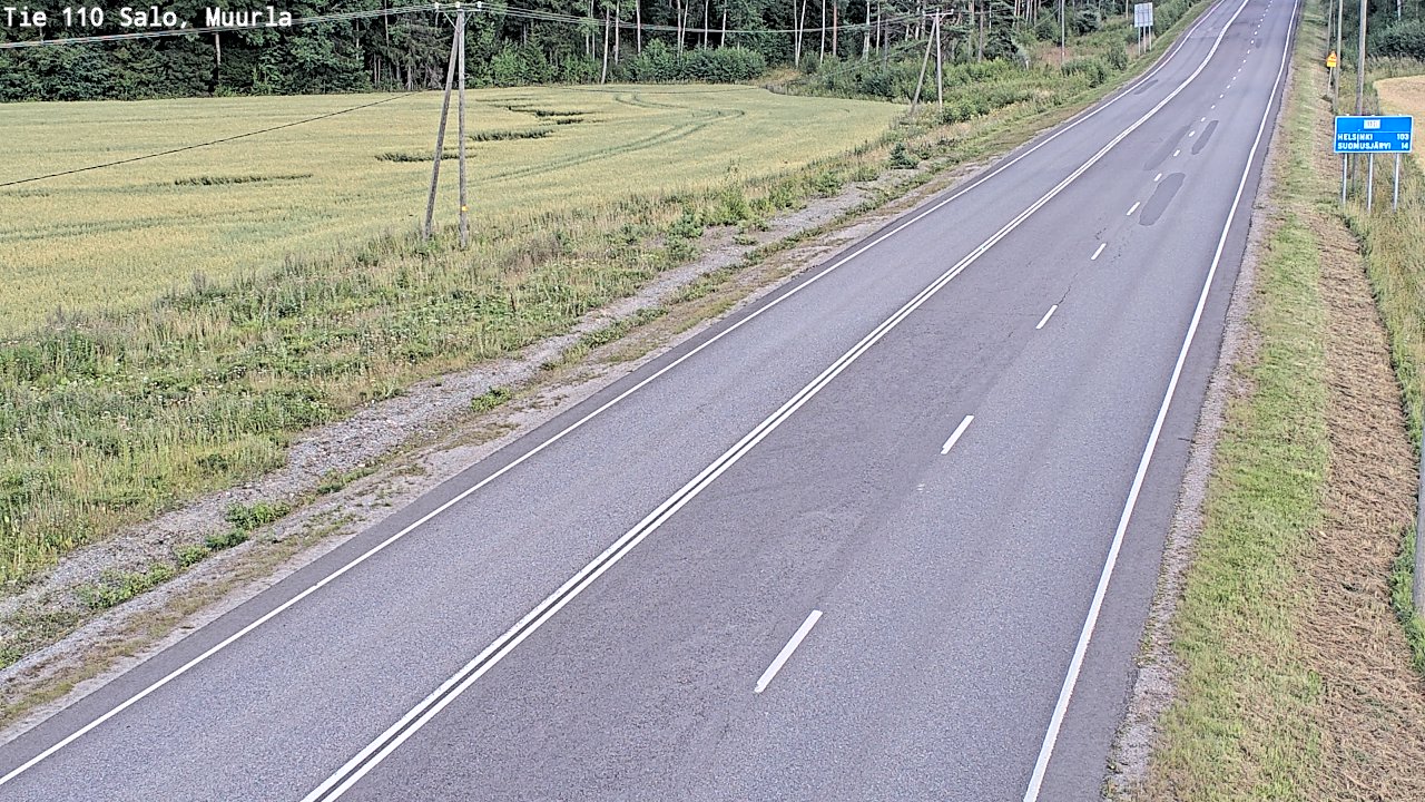Kelikamerat Kuva Tie 110 Salo, Muurla, Salo, Varsinais-Suomi