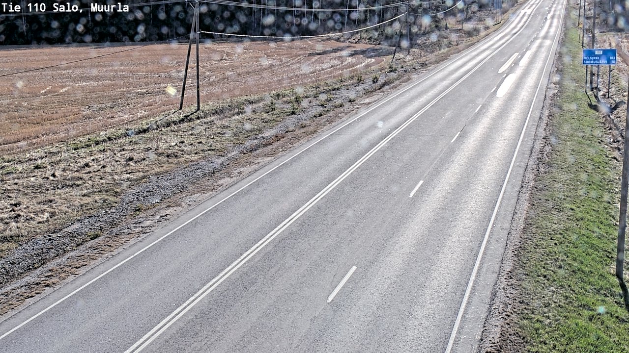 Weather Camera Image Road 110 Salo, Muurla, Salo, Varsinais-Suomi