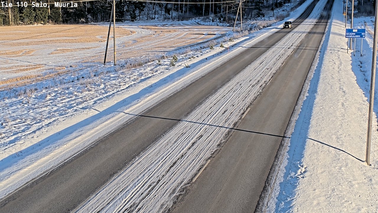 Weather Camera Image Väg 110 Salo, Muurla, Salo, Varsinais-Suomi