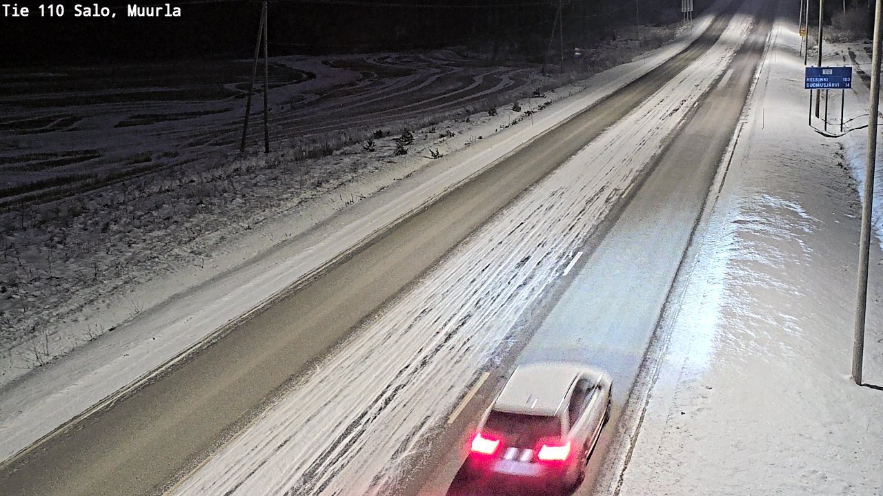 Weather Camera Image Väg 110 Salo, Muurla, Salo, Varsinais-Suomi