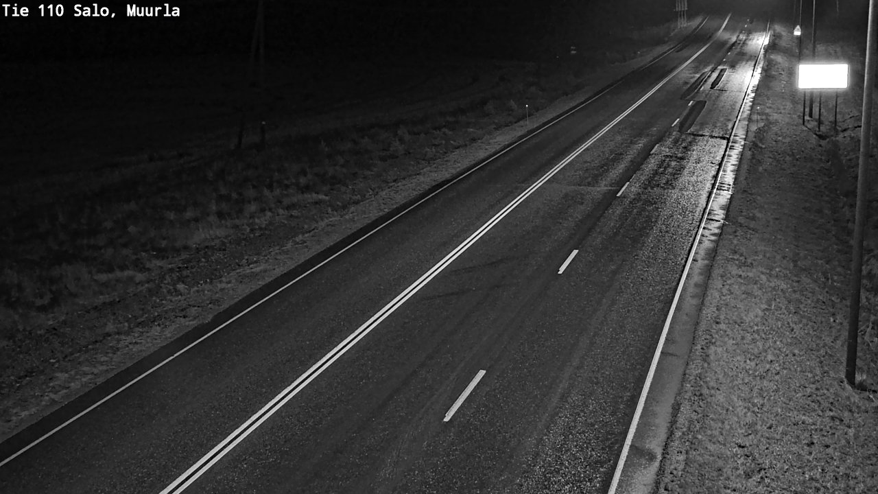 Weather Camera Image Väg 110 Salo, Muurla, Salo, Varsinais-Suomi