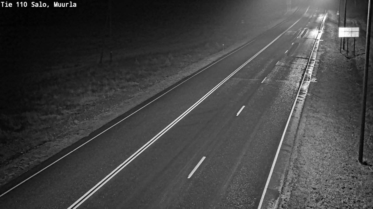 Weather Camera Image Väg 110 Salo, Muurla, Salo, Varsinais-Suomi