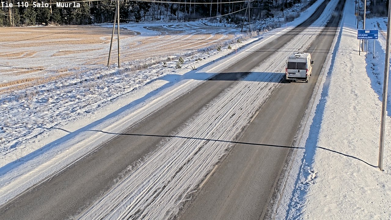 Weather Camera Image Väg 110 Salo, Muurla, Salo, Varsinais-Suomi