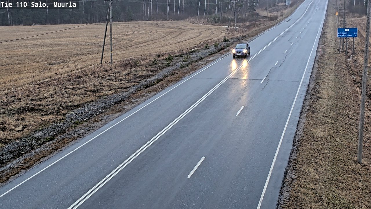 Kelikamerat Kuva Tie 110 Salo, Muurla, Salo, Varsinais-Suomi