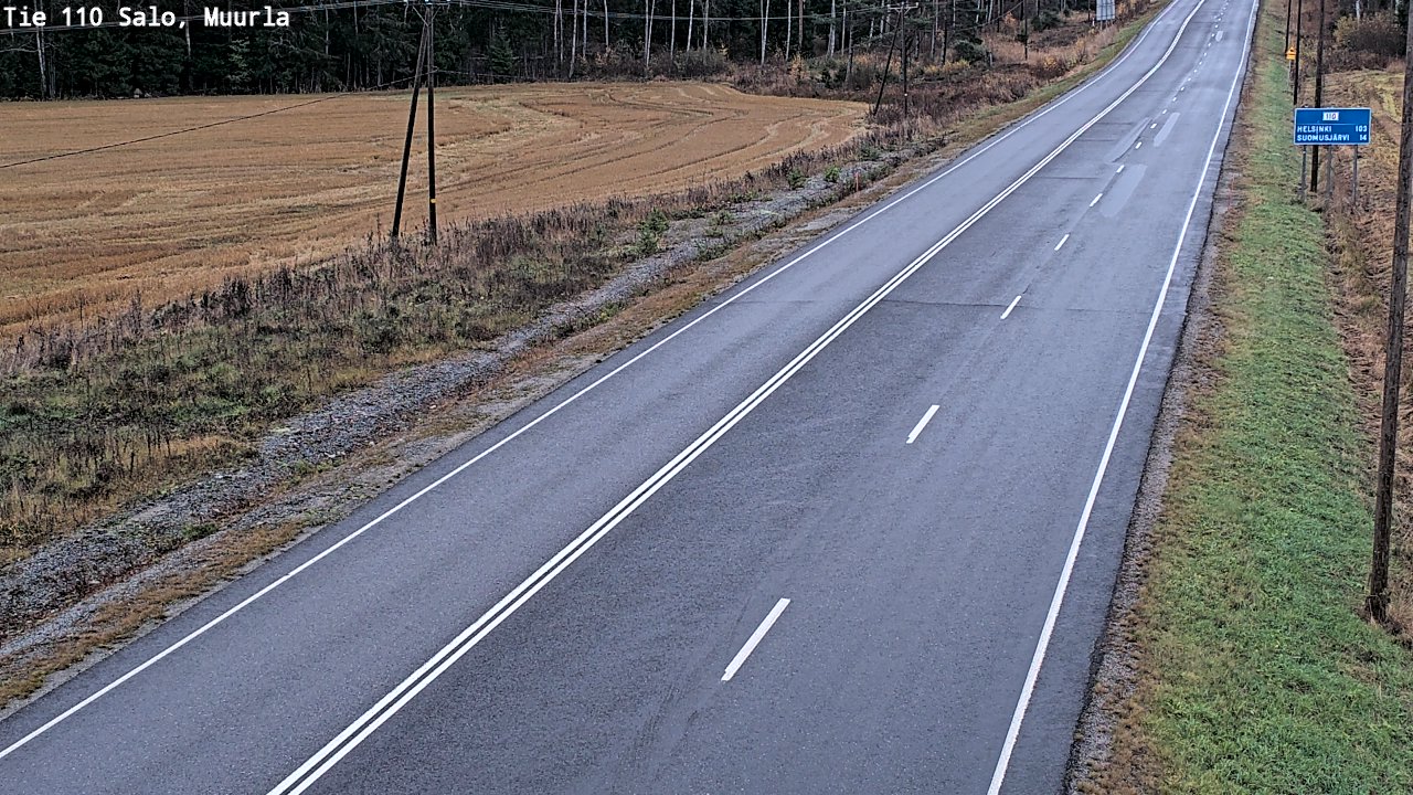 Kelikamerat Kuva Tie 110 Salo, Muurla, Salo, Varsinais-Suomi