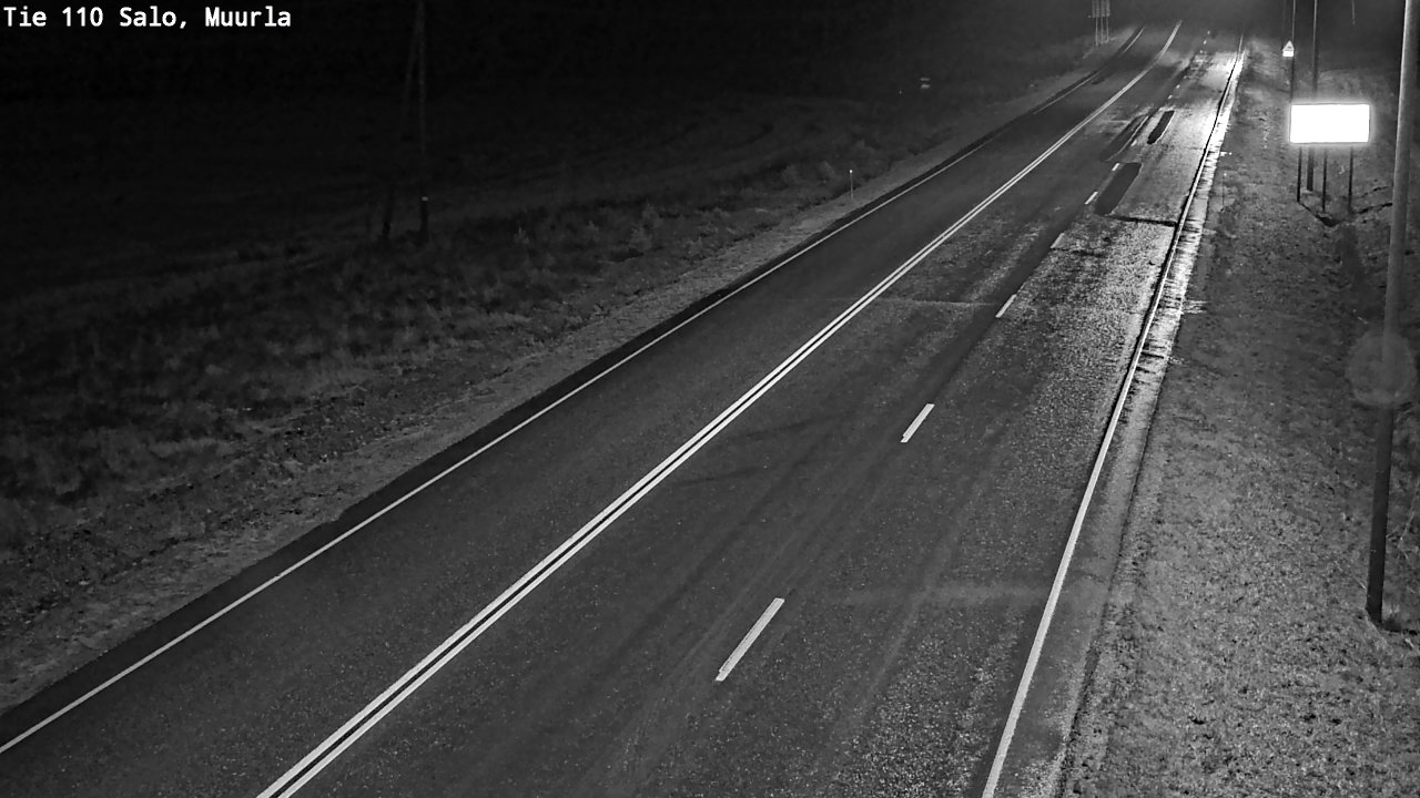 Weather Camera Image Väg 110 Salo, Muurla, Salo, Varsinais-Suomi