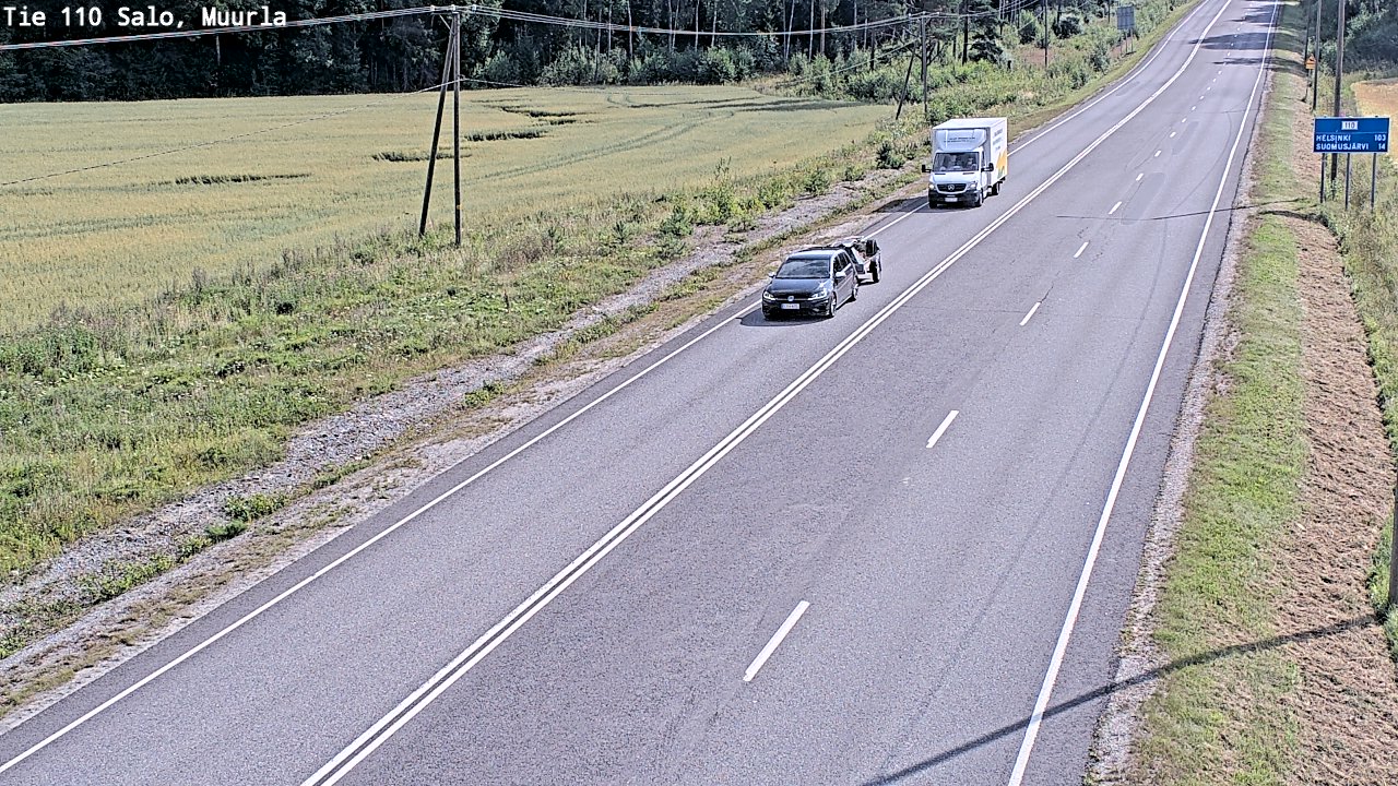 Weather Camera Image Road 110 Salo, Muurla, Salo, Varsinais-Suomi