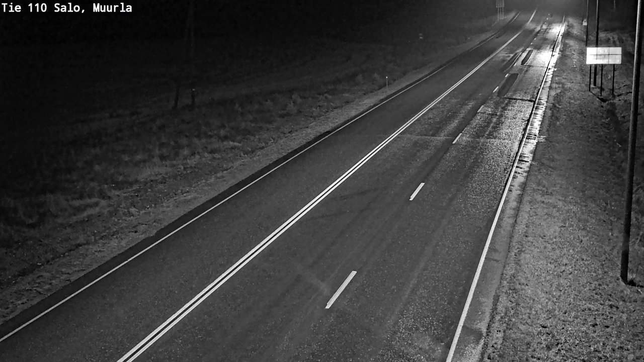 Weather Camera Image Väg 110 Salo, Muurla, Salo, Varsinais-Suomi