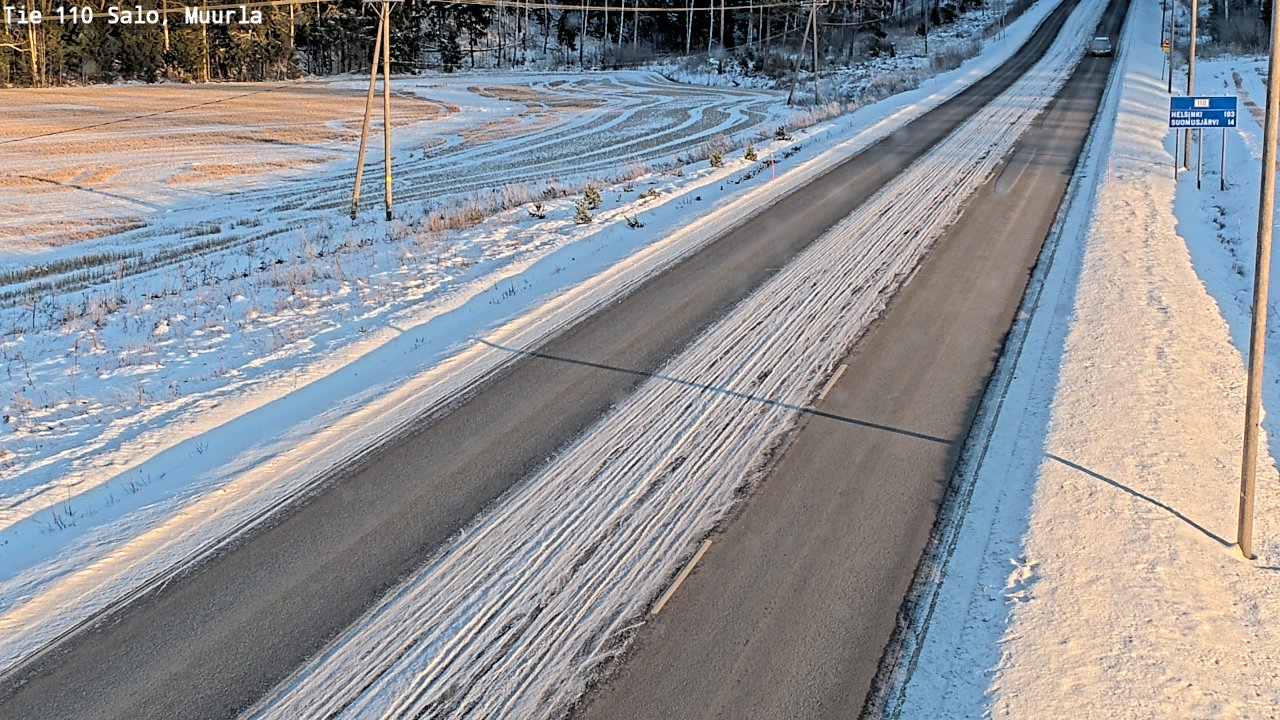 Weather Camera Image Väg 110 Salo, Muurla, Salo, Varsinais-Suomi