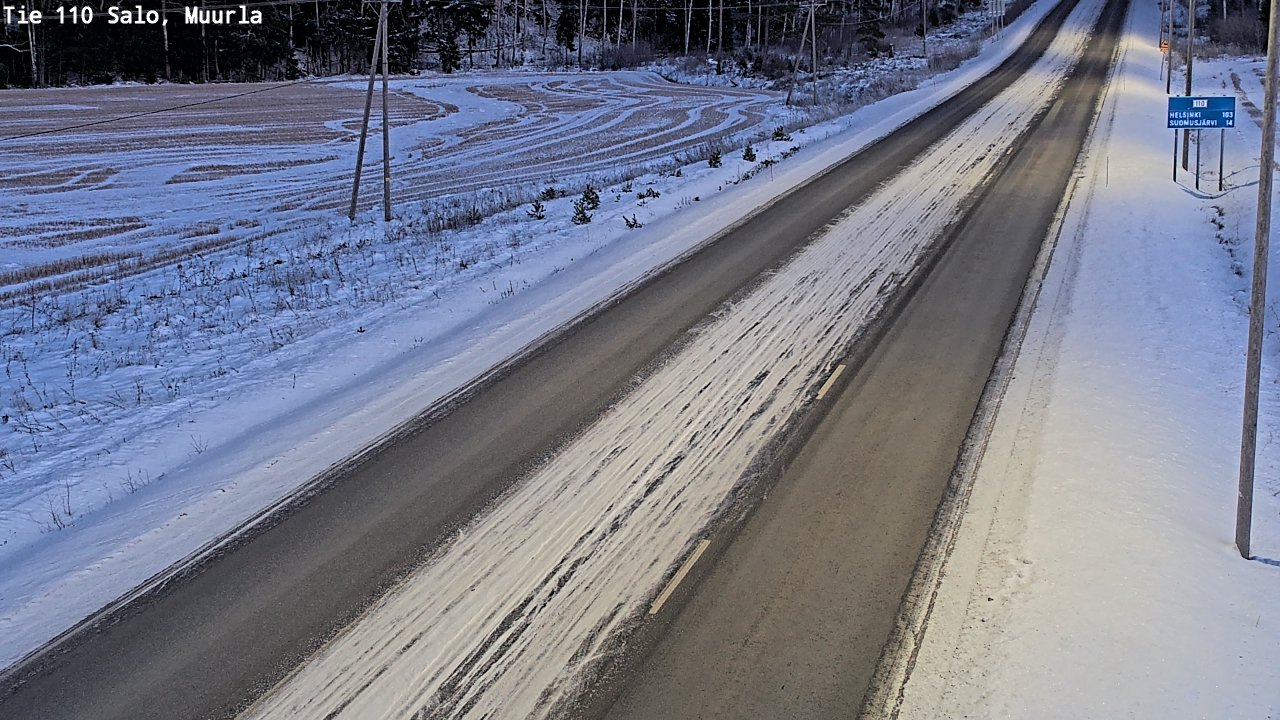 Weather Camera Image Väg 110 Salo, Muurla, Salo, Varsinais-Suomi