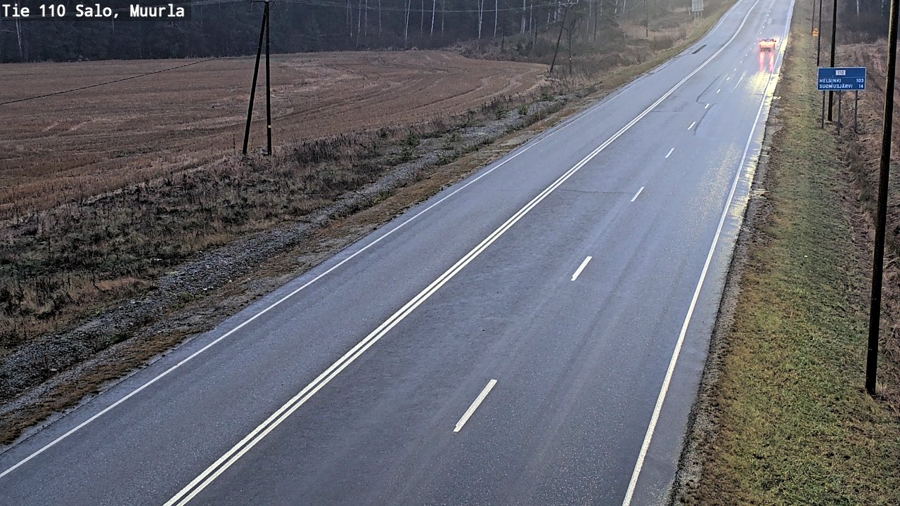 Weather Camera Image Väg 110 Salo, Muurla, Salo, Varsinais-Suomi