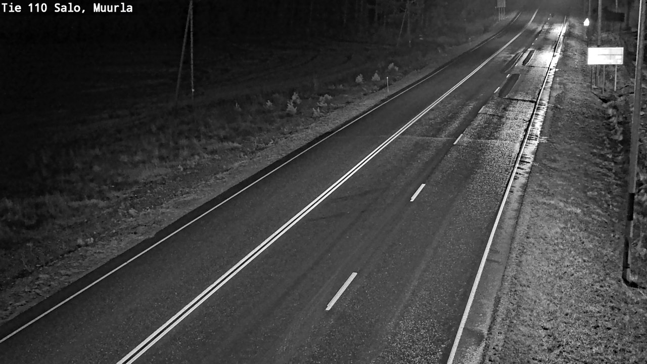 Weather Camera Image Väg 110 Salo, Muurla, Salo, Varsinais-Suomi