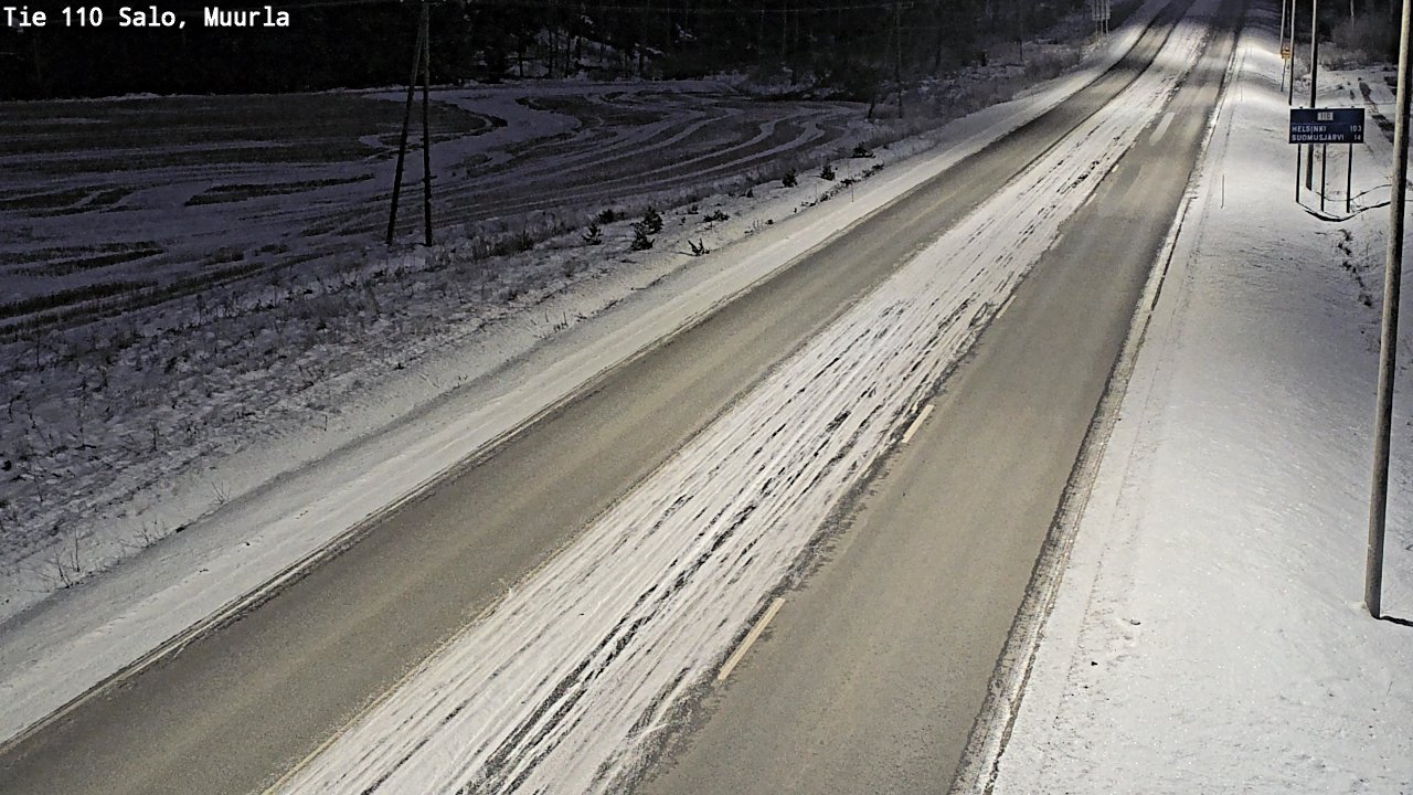 Weather Camera Image Road 110 Salo, Muurla, Salo, Varsinais-Suomi