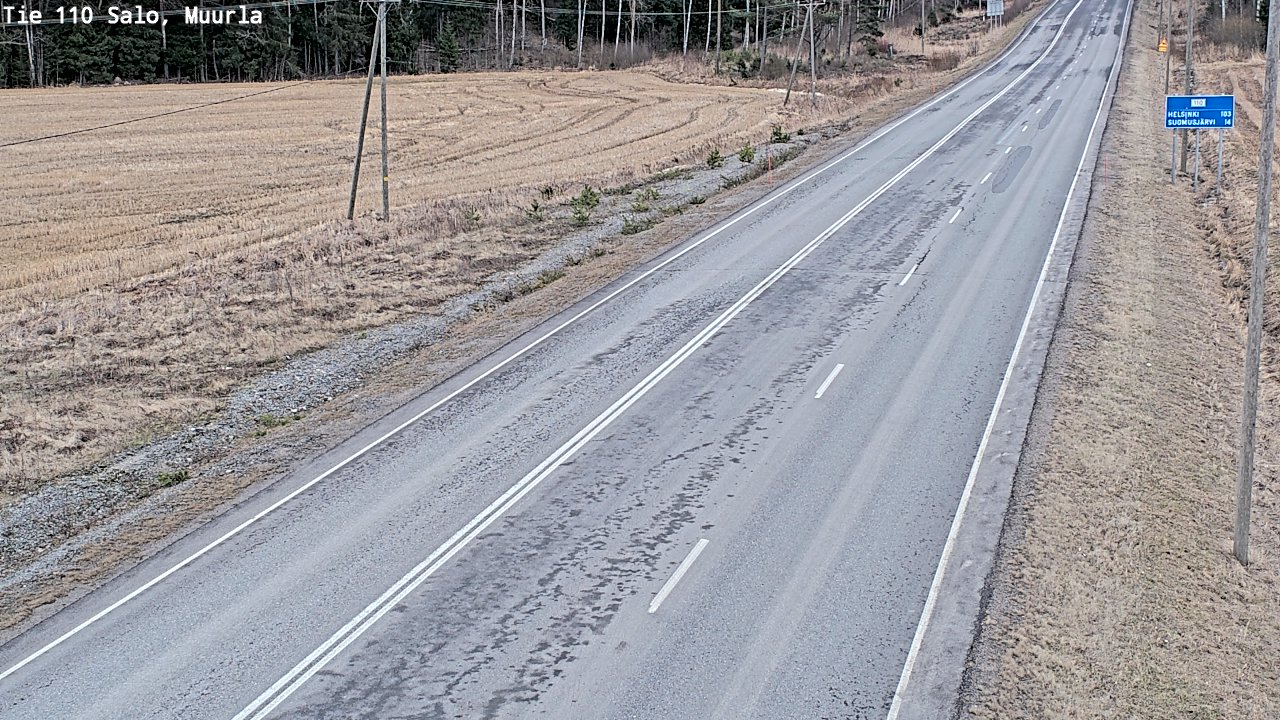 Weather Camera Image Road 110 Salo, Muurla, Salo, Varsinais-Suomi