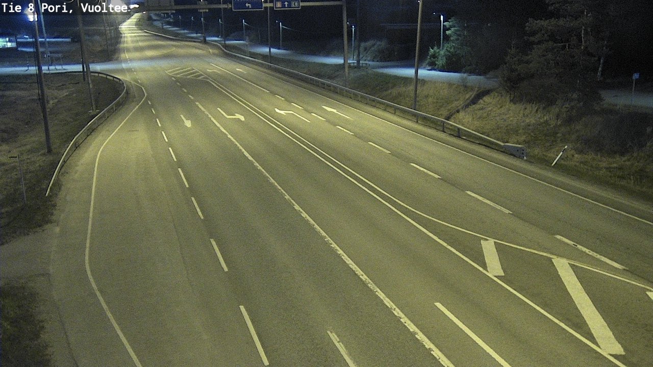 Weather Camera Image Väg 8 Björneborg, Vuoltee, Pori, Satakunta
