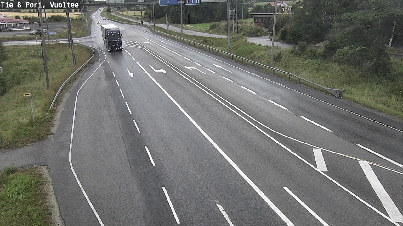 Weather Camera Image Väg 8 Björneborg, Vuoltee, Pori, Satakunta