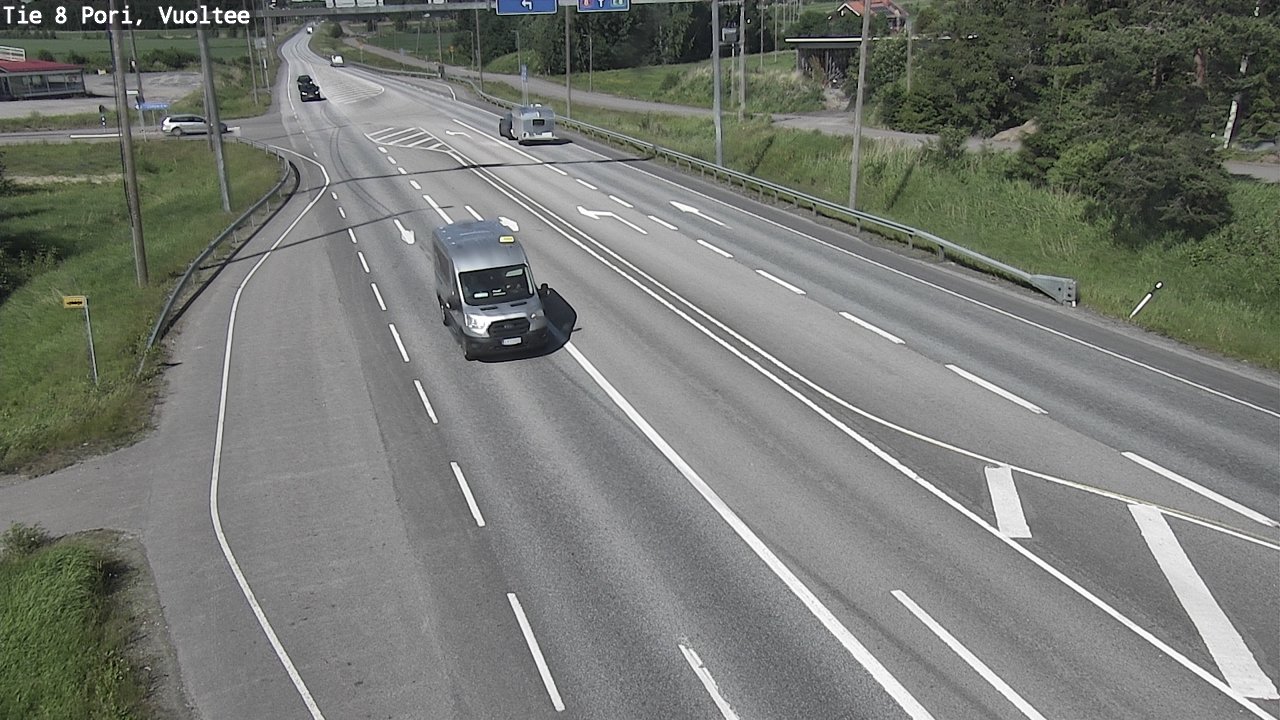 Weather Camera Image Väg 8 Björneborg, Vuoltee, Pori, Satakunta