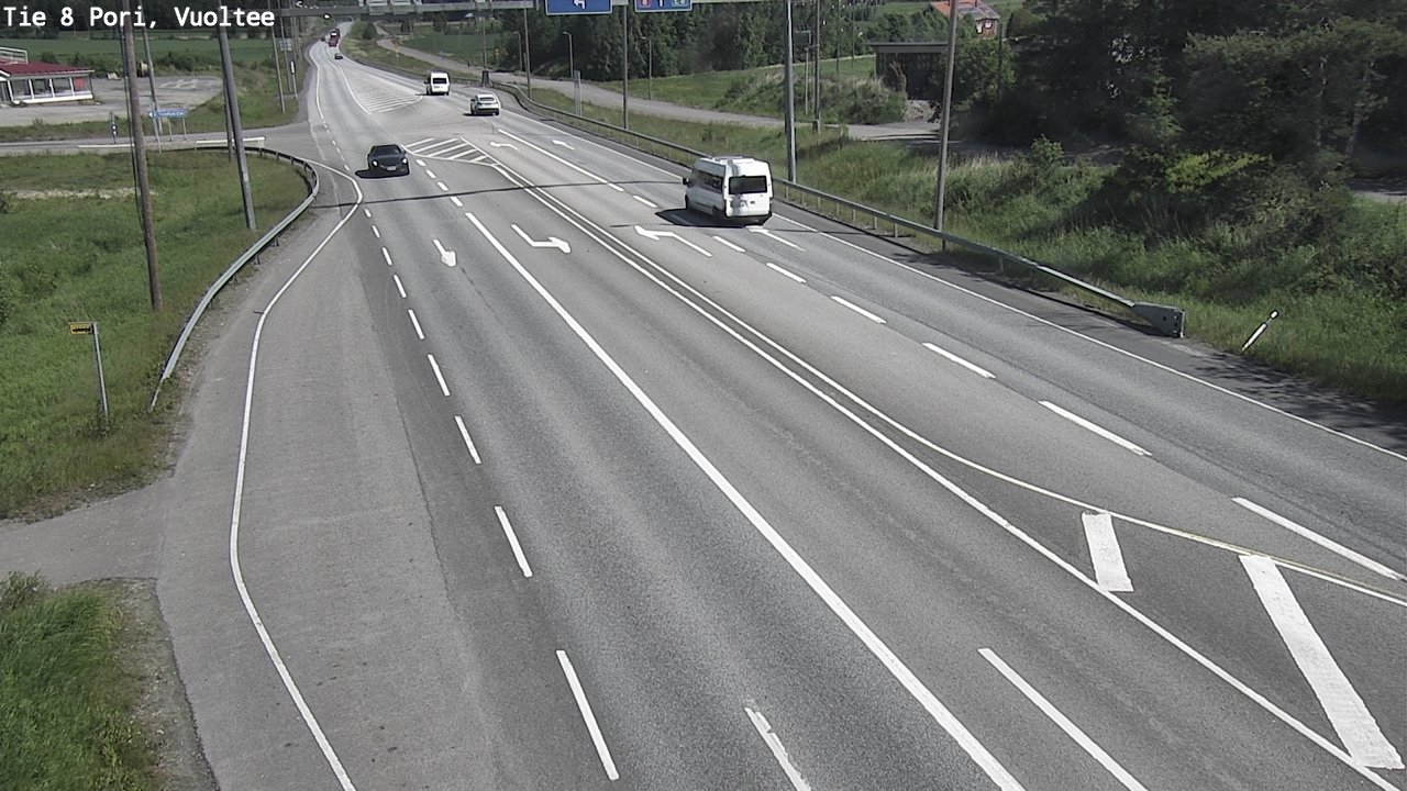 Weather Camera Image Väg 8 Björneborg, Vuoltee, Pori, Satakunta