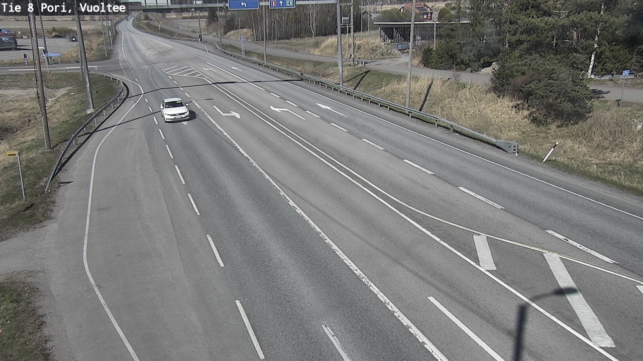 Weather Camera Image Väg 8 Björneborg, Vuoltee, Pori, Satakunta
