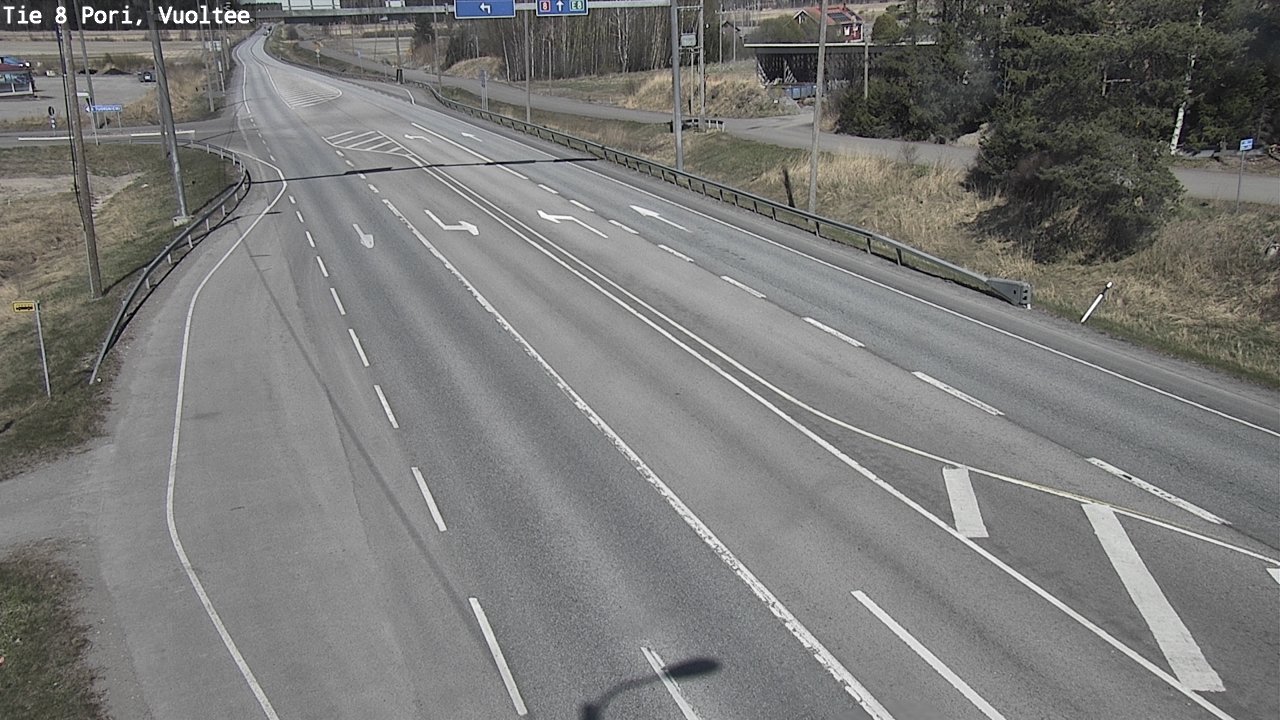 Weather Camera Image Väg 8 Björneborg, Vuoltee, Pori, Satakunta