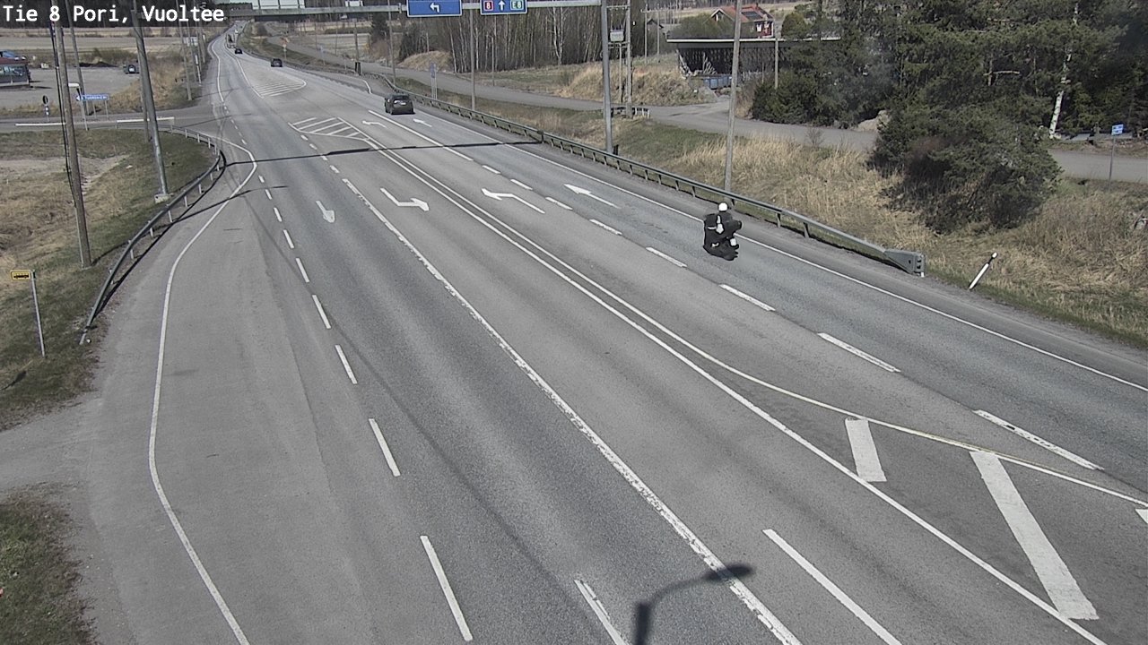 Weather Camera Image Väg 8 Björneborg, Vuoltee, Pori, Satakunta