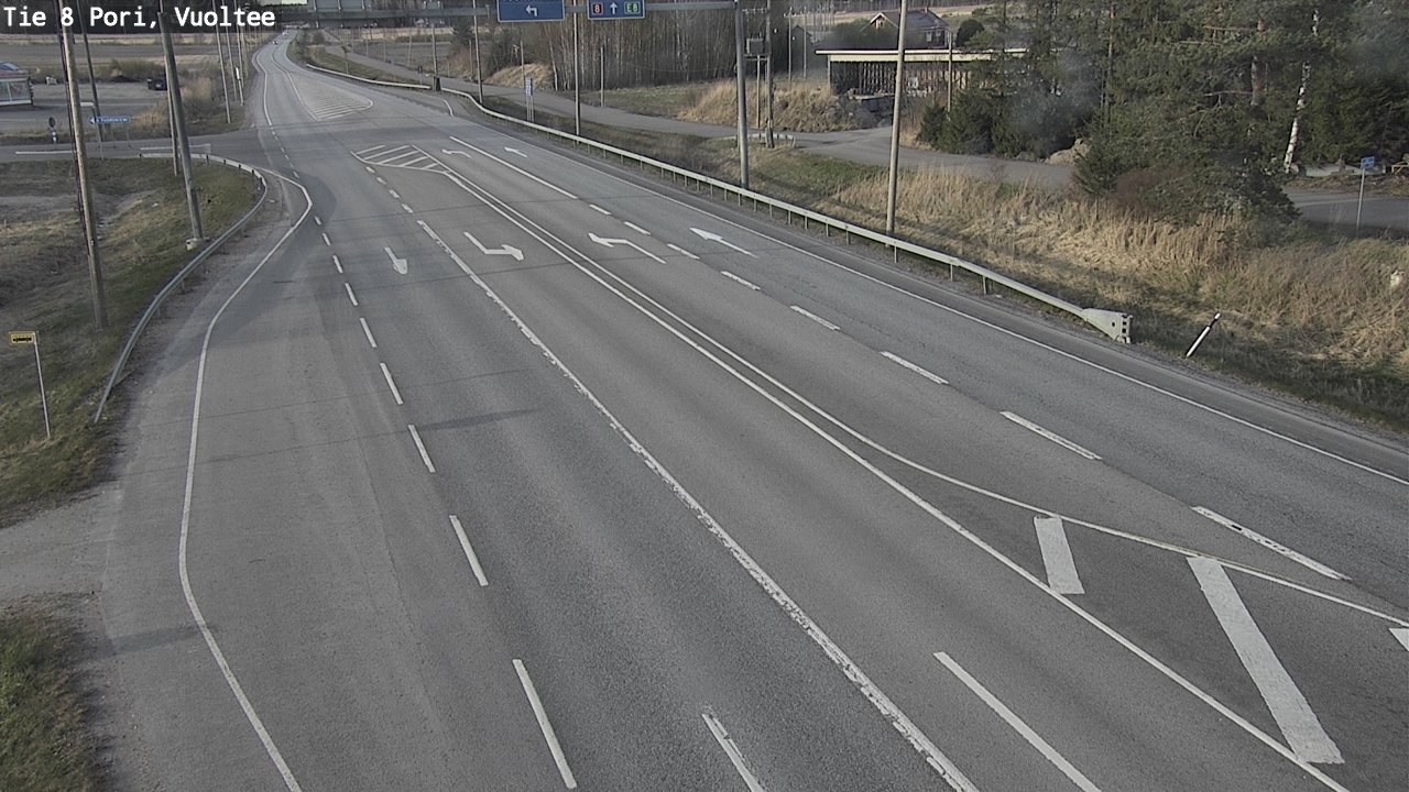 Weather Camera Image Väg 8 Björneborg, Vuoltee, Pori, Satakunta