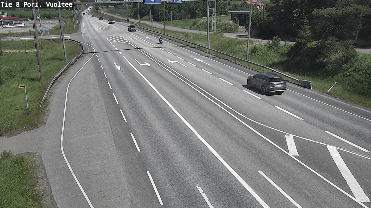 Weather Camera Image Väg 8 Björneborg, Vuoltee, Pori, Satakunta