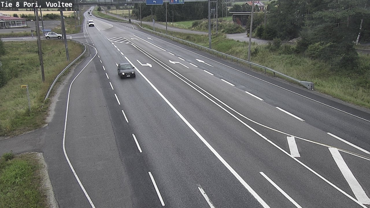 Weather Camera Image Väg 8 Björneborg, Vuoltee, Pori, Satakunta