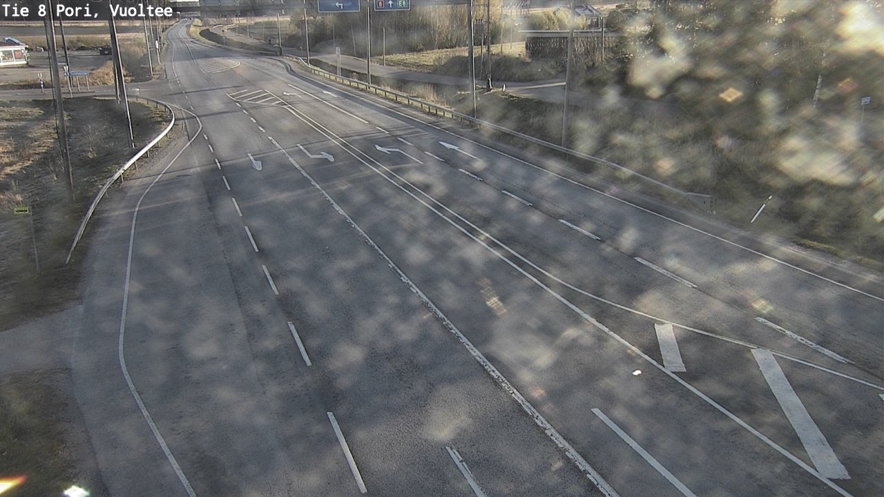 Weather Camera Image Väg 8 Björneborg, Vuoltee, Pori, Satakunta