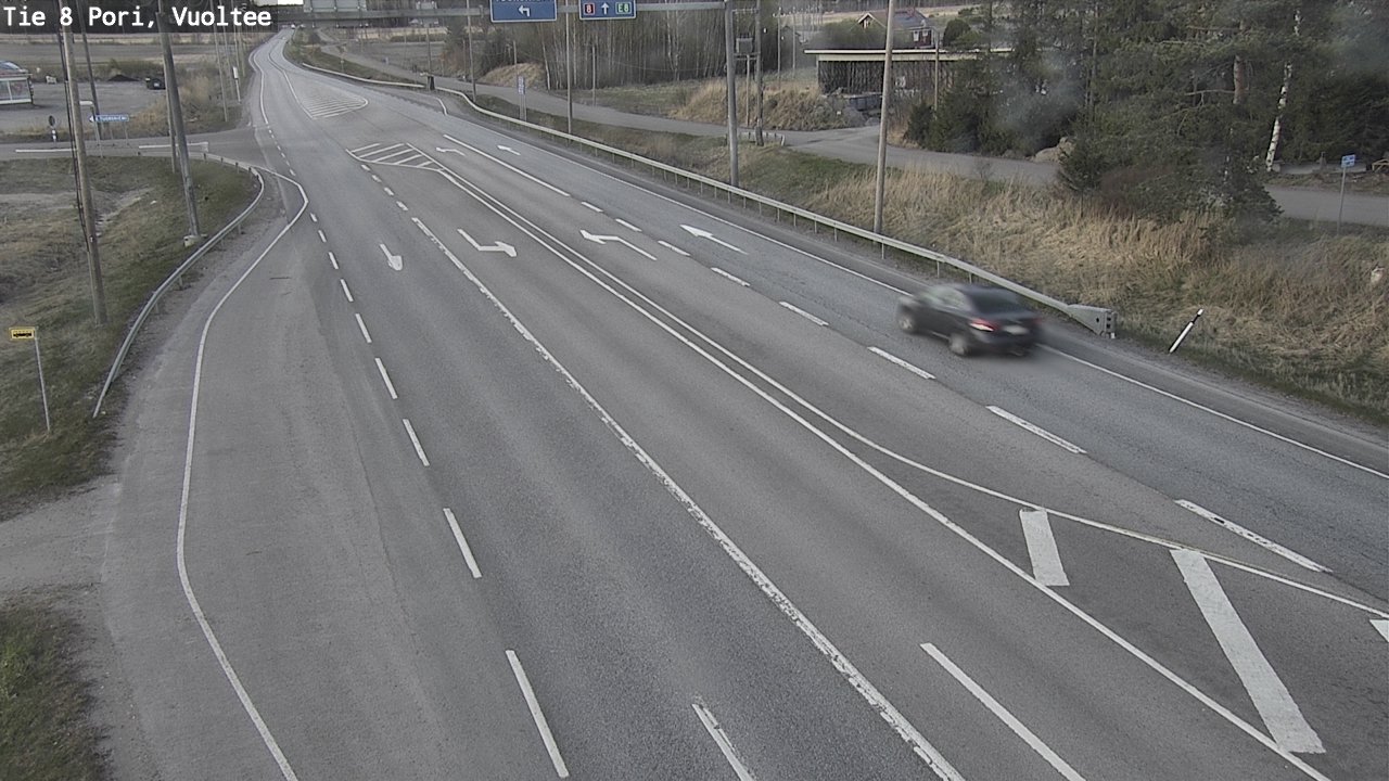 Weather Camera Image Väg 8 Björneborg, Vuoltee, Pori, Satakunta