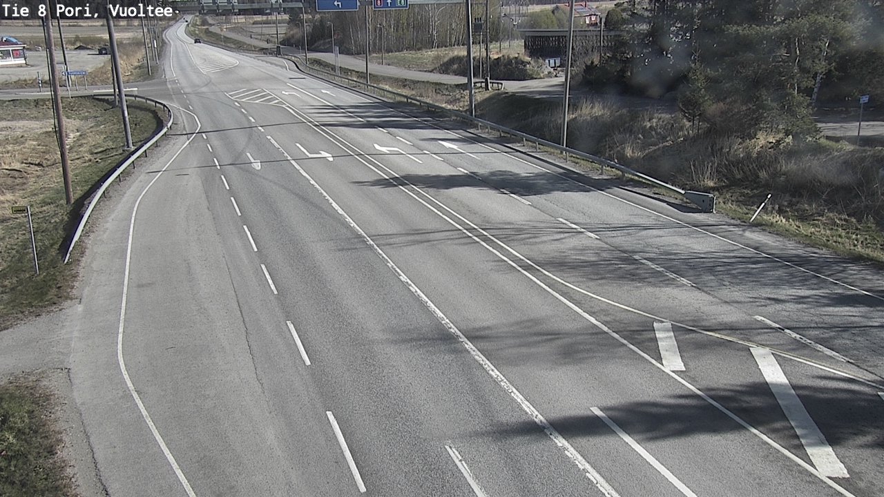Weather Camera Image Väg 8 Björneborg, Vuoltee, Pori, Satakunta