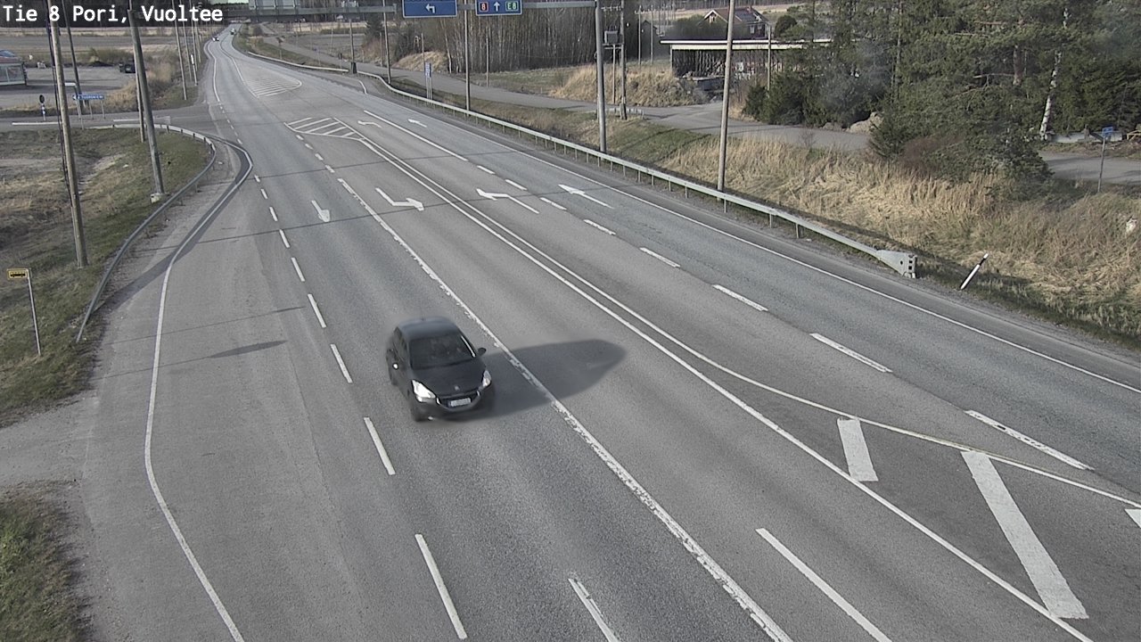 Weather Camera Image Väg 8 Björneborg, Vuoltee, Pori, Satakunta