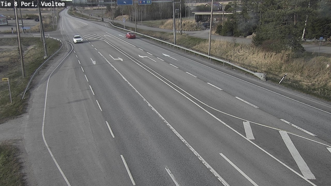 Weather Camera Image Väg 8 Björneborg, Vuoltee, Pori, Satakunta