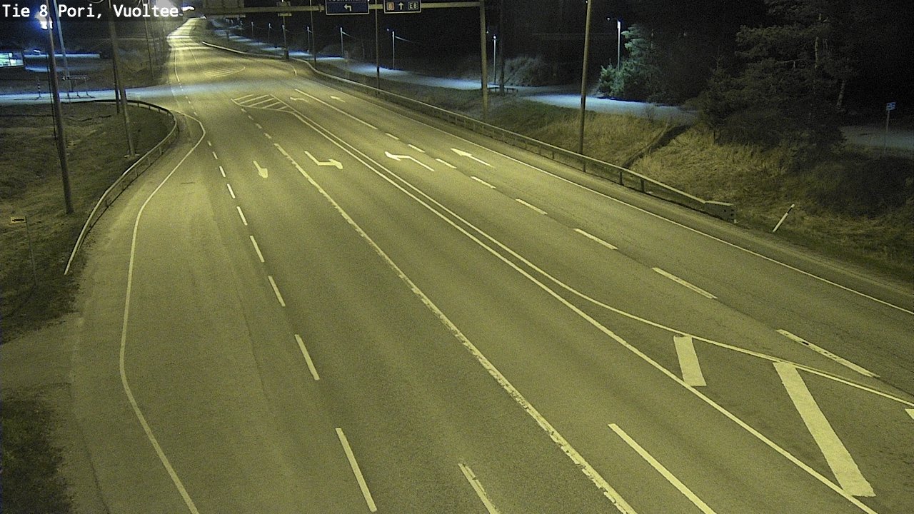 Weather Camera Image Väg 8 Björneborg, Vuoltee, Pori, Satakunta