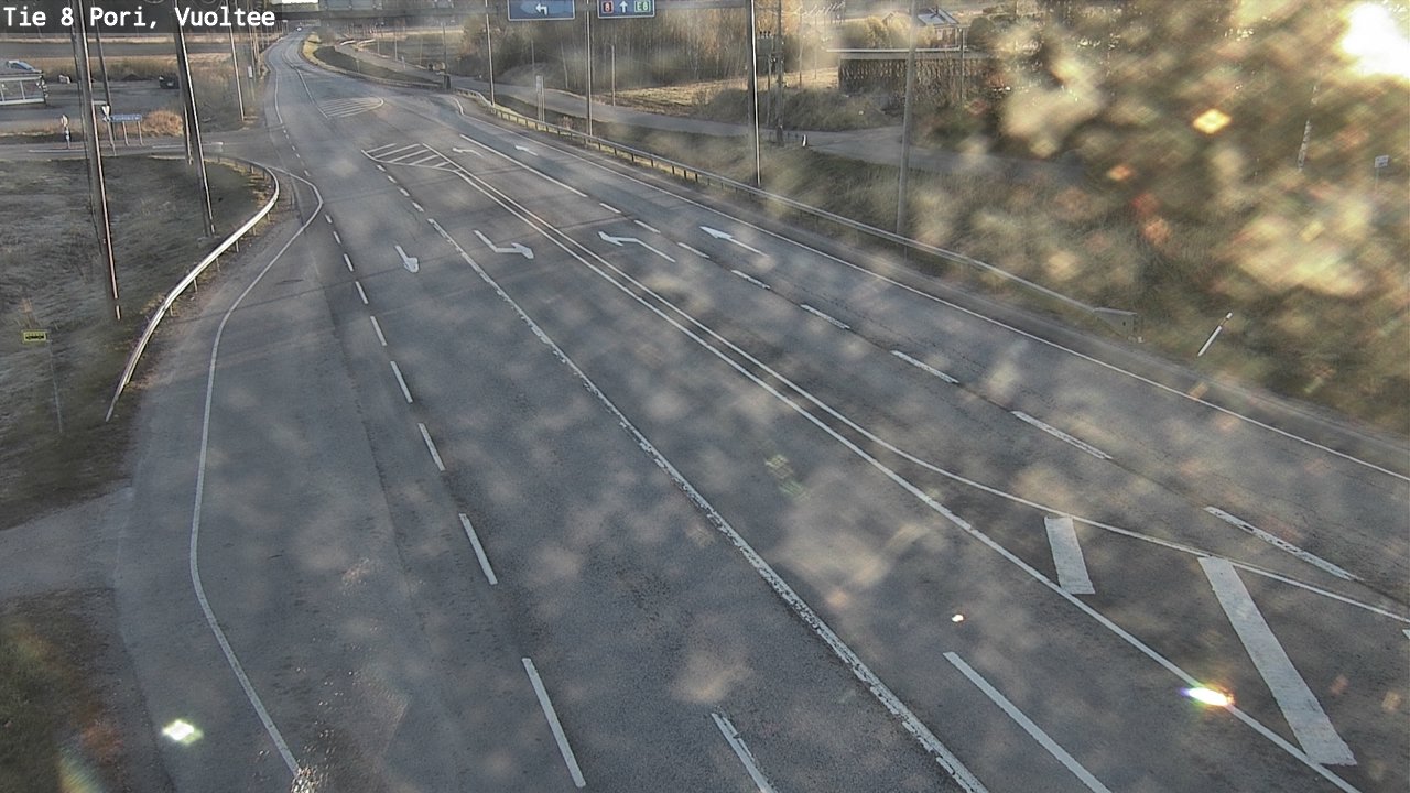 Weather Camera Image Väg 8 Björneborg, Vuoltee, Pori, Satakunta
