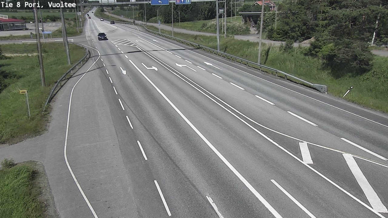 Weather Camera Image Väg 8 Björneborg, Vuoltee, Pori, Satakunta