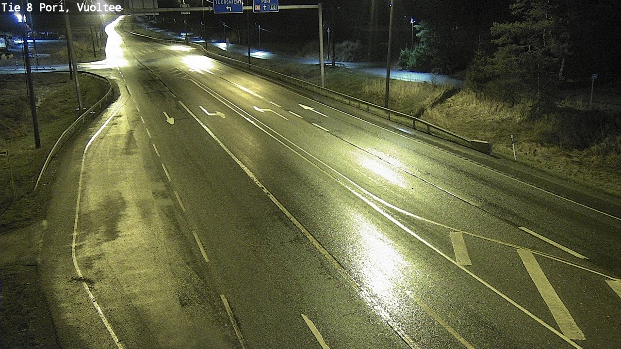 Weather Camera Image Road 8 Pori, Vuoltee, Pori, Satakunta