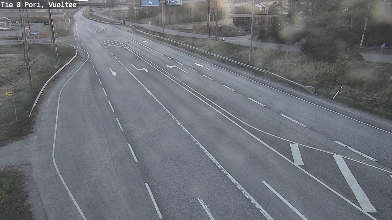 Weather Camera Image Road 8 Pori, Vuoltee, Pori, Satakunta