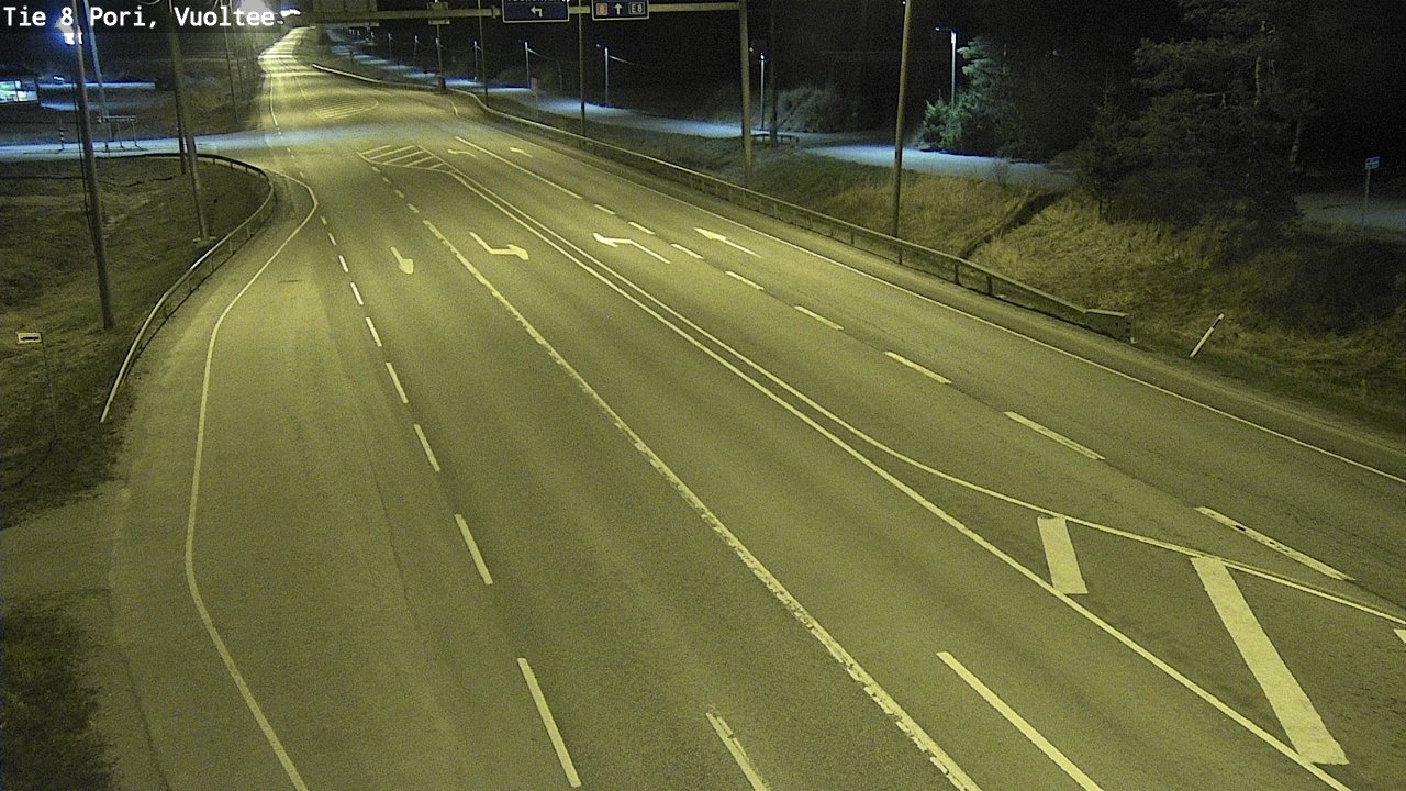 Weather Camera Image Road 8 Pori, Vuoltee, Pori, Satakunta