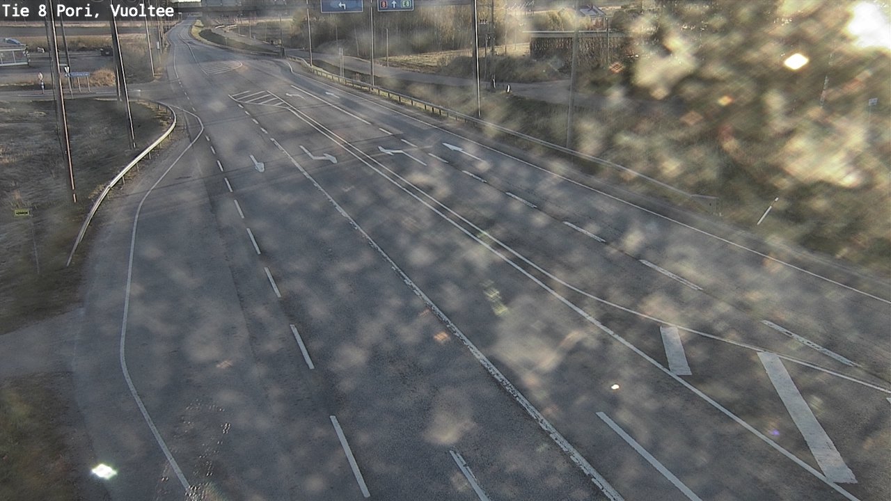 Weather Camera Image Väg 8 Björneborg, Vuoltee, Pori, Satakunta