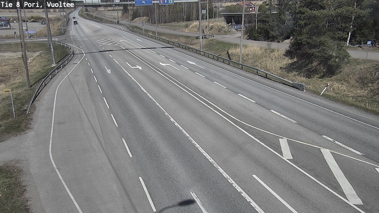 Weather Camera Image Väg 8 Björneborg, Vuoltee, Pori, Satakunta