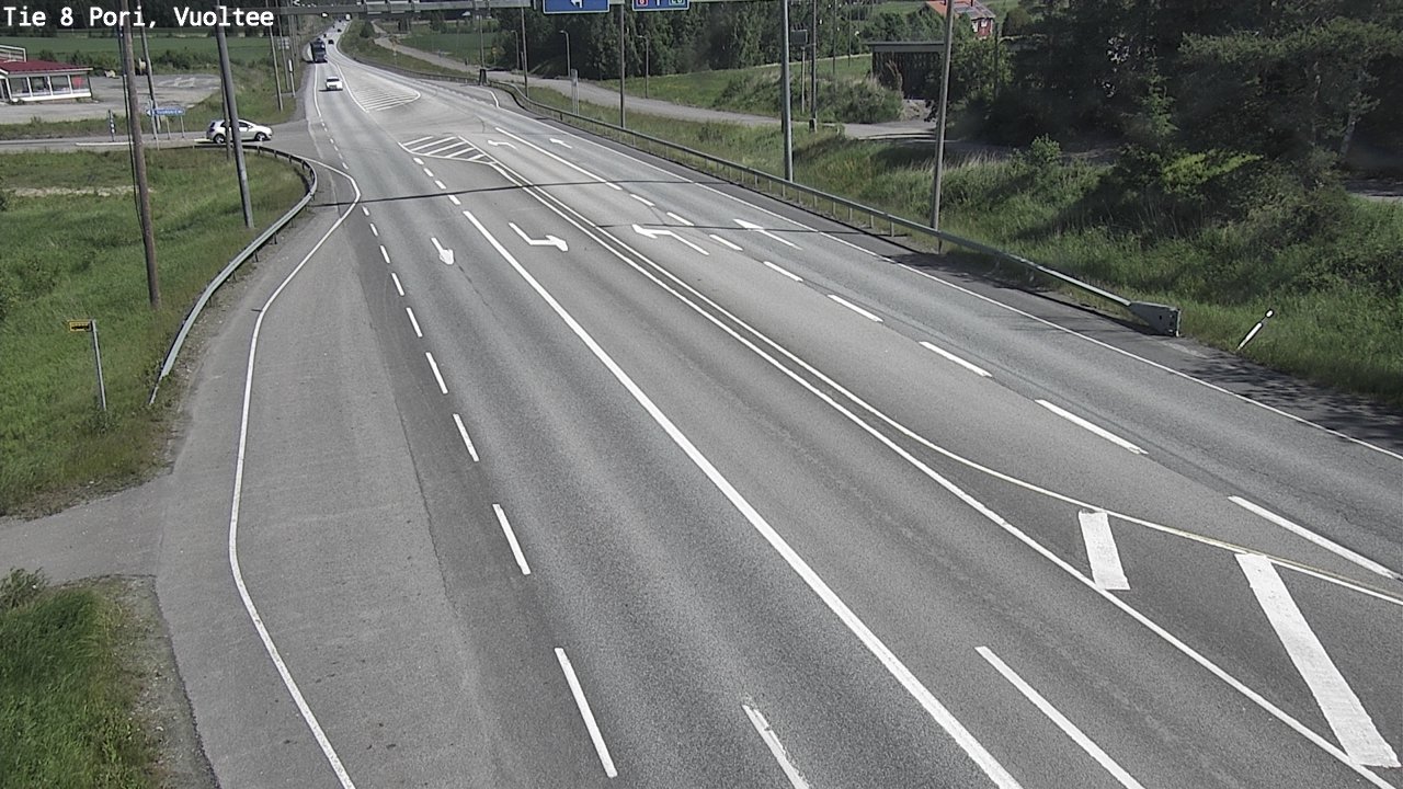 Weather Camera Image Väg 8 Björneborg, Vuoltee, Pori, Satakunta